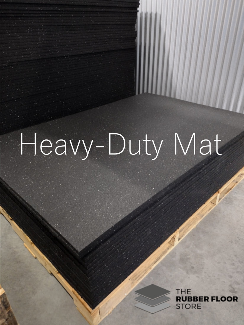 3/4 Smooth Surface Rubber Gym Mats 4' x 6